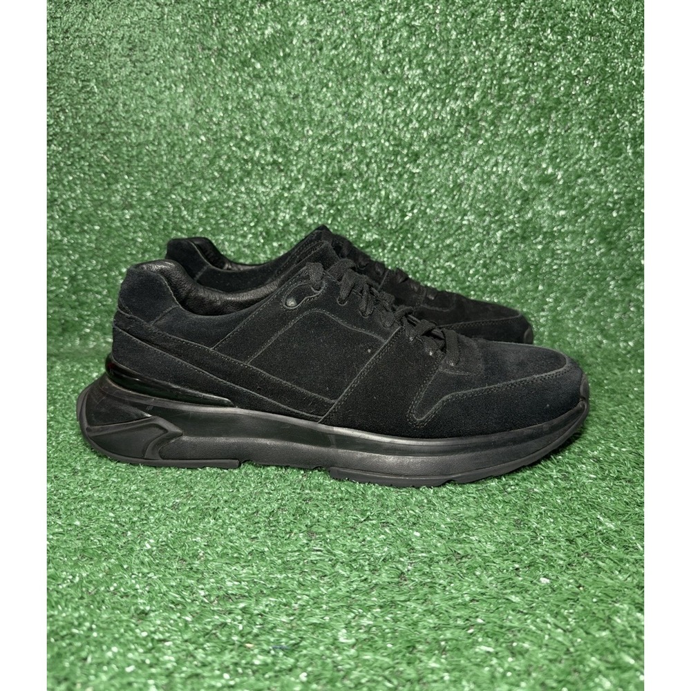 Marc Nolan Mens Size 10 Sheepskin Ronnie Black Designer Shoes Luxury Sneakers